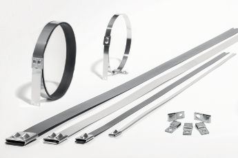 Gama de produse pentru cravate coliere din oțel, cu bile din metal, seria MBT