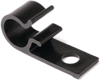 Cable holders in the D-Clip series save time and cost because the cable is simply pressed into the holder