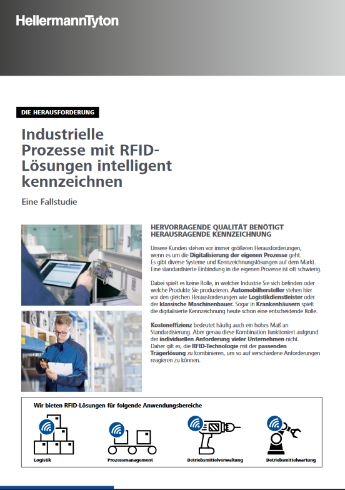 Intelligent identification of industrial processes with RFID solutions