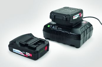 As baterias Metabo CAS 18 V carregam rapidamente e são compatíveis com muitas ferramentas elétricas profissionais.