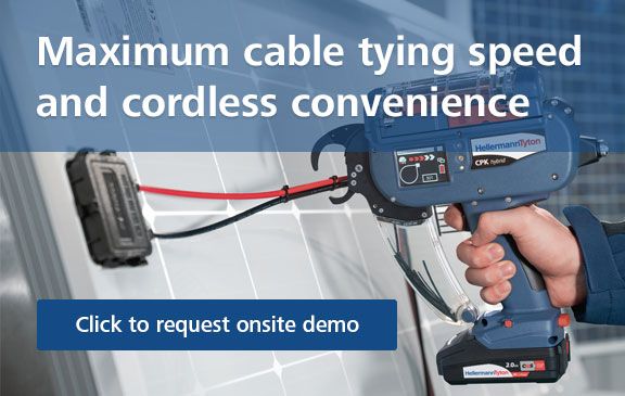 Maximum cable tying speed and cordless convenience