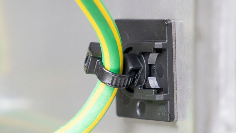 Cable Positioning Mount Cable tie mounts: self-adhesive fixing solutions