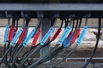 UV resistant identification tags for cables