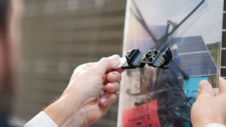 Sample pack products for wind turbine cable management