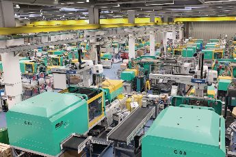 View of a HellermannTyton injection molding facility