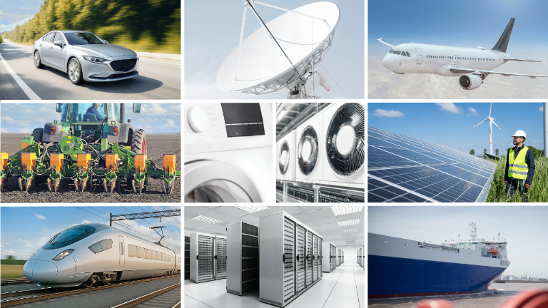 Image collage of of key industries