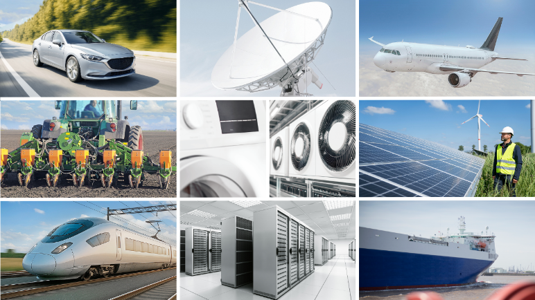 Image collage of of key industries