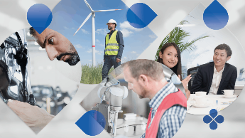 Image collage representing sustainability strategy at HellermannTyton