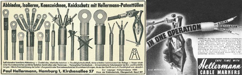 Системата за свързване на Hellermann в рекламата