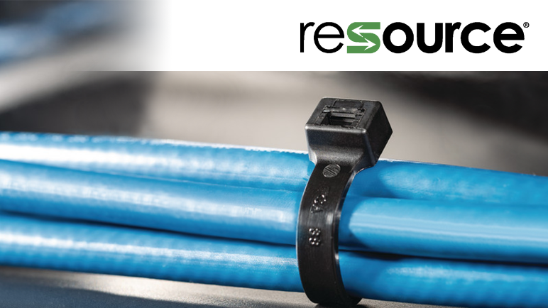 Cable ties made with recycled nylon