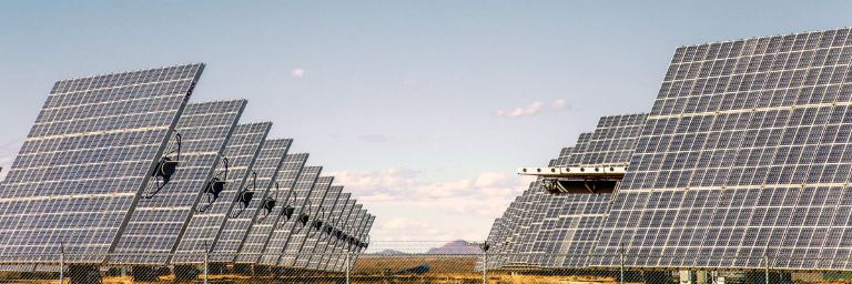 Panel solar vallado