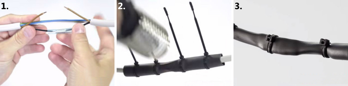 Repair an electrical wires using the LVRK-L set