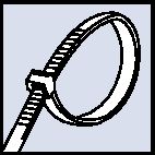 Cable Ties outside serrated