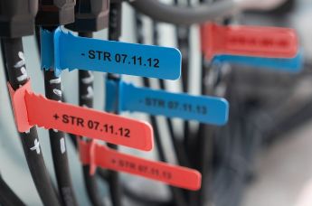 Cable labels, wire labels for industrial identification