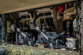 Cable management for land combat systems