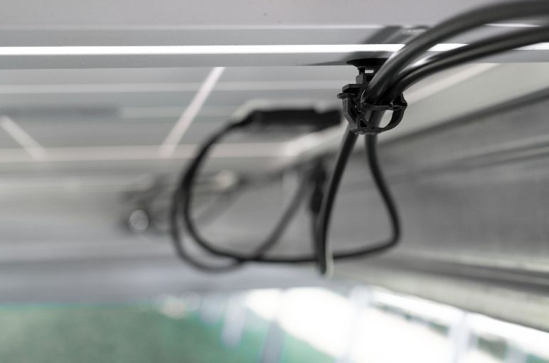 Solar farm cable management