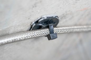 Cable tie mounts for nacelle and tower