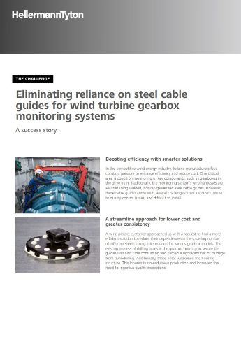 PMB cable tie mounts for use in wind turbines