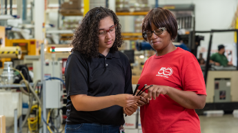 Image showing two women working in manufacturing