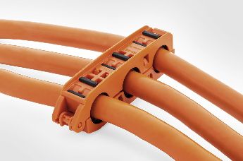 Caple clamp for high voltage cables
