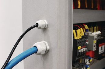 Cable glands for wire protection