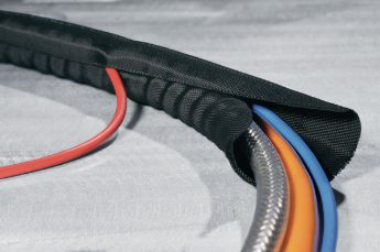 Twist-In is a self-closing polyester cable protection sleeve