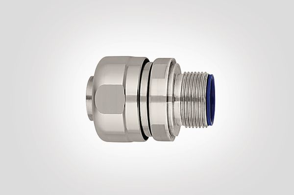 Metal conduit fitting for food-processing applications
