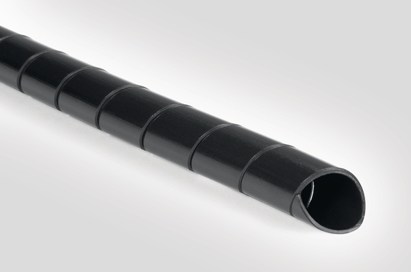 1.5 m * 16 mm Black Spiral Tube Cable Organizer Wire Wrap Cord Protector Storage Pipe 1.5 M Black White Silver