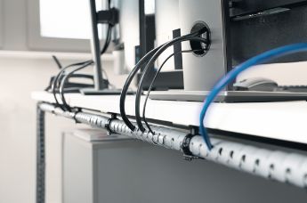 Electric clearance cable holder