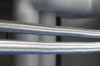 Furtun din oțel zincat pentru protecția cablurilor, înveliș din PVC cu țesătură din oțel zincat