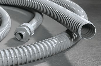 Furtun din PVC pentru protecția cablurilor PSR, armat cu spirală