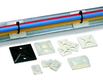 Cable tie mounts self adhesive fixing solutions