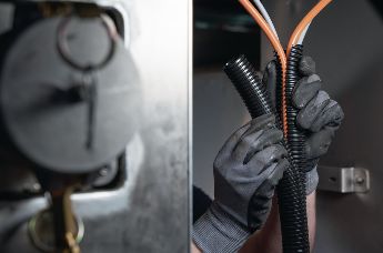 Rebraste zaščitne cevi HelaGuard HG-DC so idealne za predhodno nameščene kable.