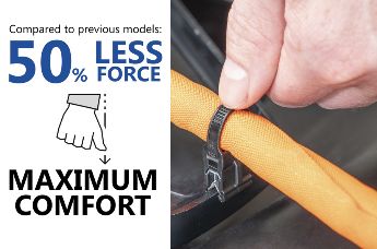 Ergonomic solution for edge-mounted cable management