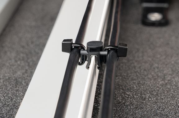 T50REC1-3 EdgeClip for single, double or triple routing in parallel or perpendicular for cables.