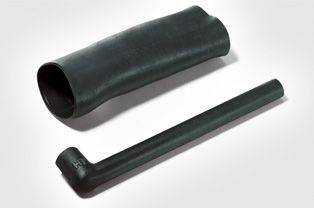 Angled heat-shrinkable boots