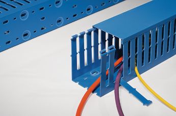 Canalele cablu perforat albastre HTWD-PWB