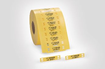 TIPTAG PU – estabilização-UV amarelo: Placa de Identificação para altas temperaturas