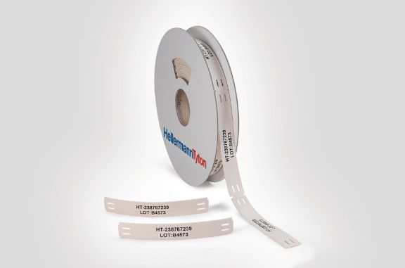TIPTAG PU – estabilização-UV, branco: Placa de Identificação para altas temperaturas