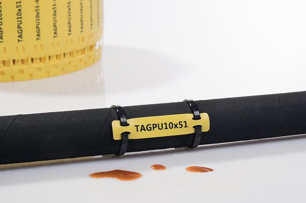 Flexible and yet robust: TIPTAG PU cable tags.