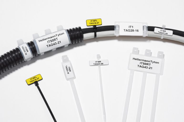 Cable ties with labels