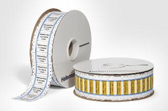 Heat shrink labels ladder-style