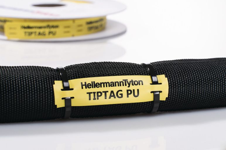 TIPTAG PU – UV stabilizeli, sarı: Yüksek sıcaklık için tanımlama etiketi