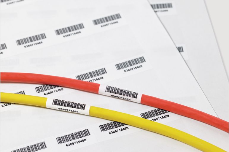 Etiqueta autolaminada para cables Helatag 1104.