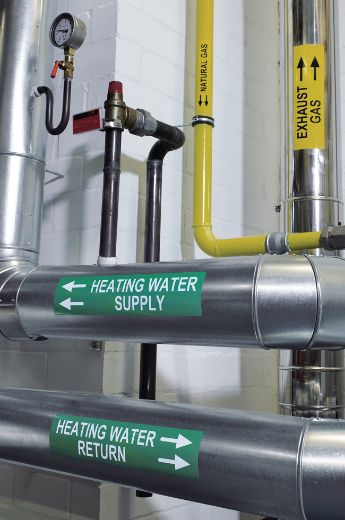 Etiquetas para cabos coloridas HellermannTyton para sinalização de armazéns de transferência térmica industrial