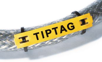 Placas de identificação de cabos TIPTAG para sinalização industrial de alto desempenho HellermannTyton