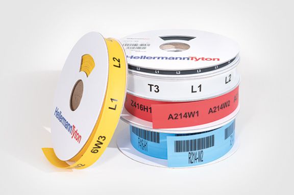 Coloured heat shrink tubing for visual identification