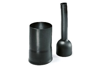 Long Outlet Shape, VG style - Helashrink 130 Series, with rib, low profile