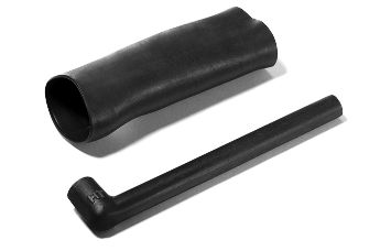 Low Profile Right Angle Boots - Helashrink 333F Series, with adapter lip, 90° angle