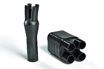 4-Way Outlet Shapes, Breakout Boots - Helashrink 400 Series, in line, low voltage